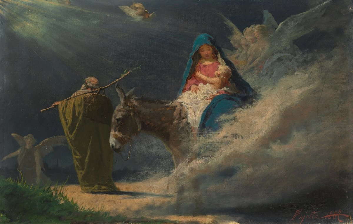 Pietro - La fuga in Egitto, Hungarian National Gallery
